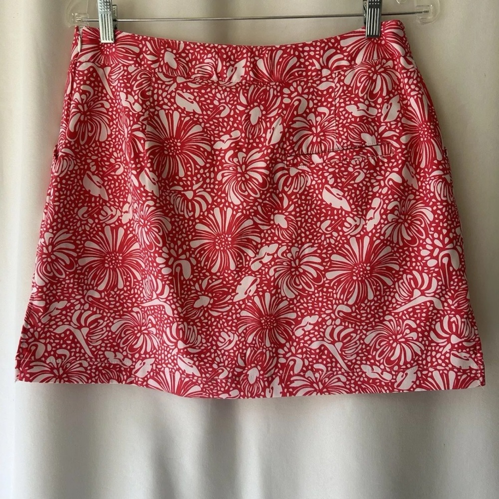 Coral Bay Floral Pink Women's Golf Tennis Pickleball Skirt Women’s 12
